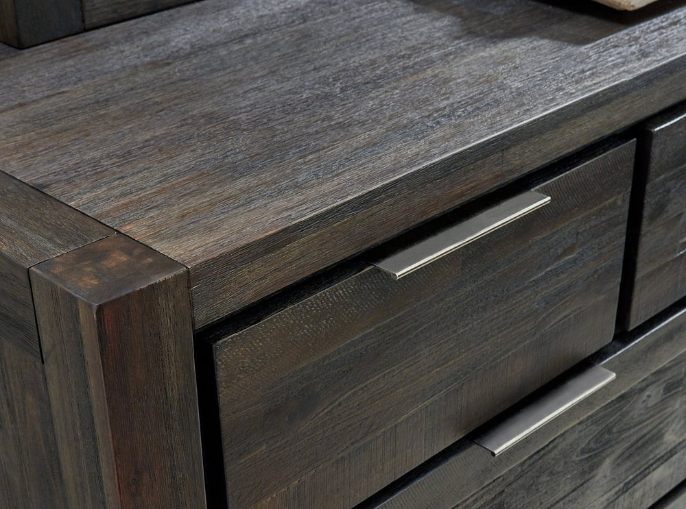 Savanna Seven Drawer Solid Wood Dresser in Coffee Bean Dresser modern furniture Contempo Furniture
