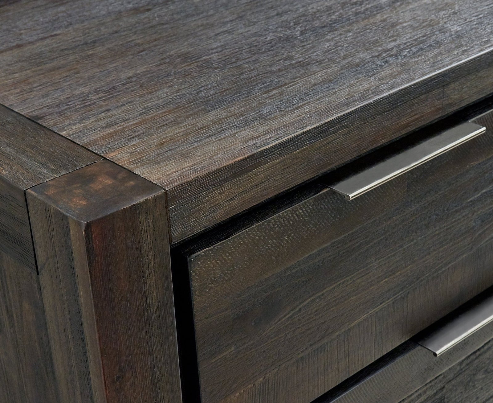Savanna Three Drawer Solid Wood Nightstand in Coffee Bean Nightstand modern furniture Contempo Furniture