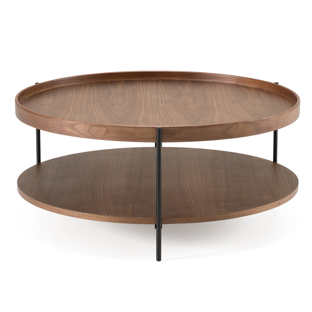 Savoy - Modern Walnut Large Coffee Table - View 2