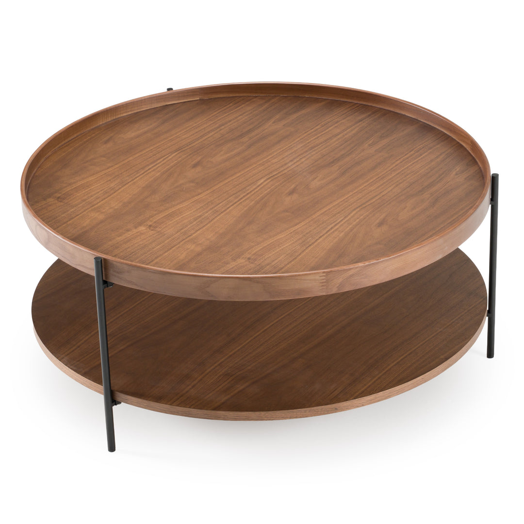 Savoy  Modern Walnut Large Coffee Table