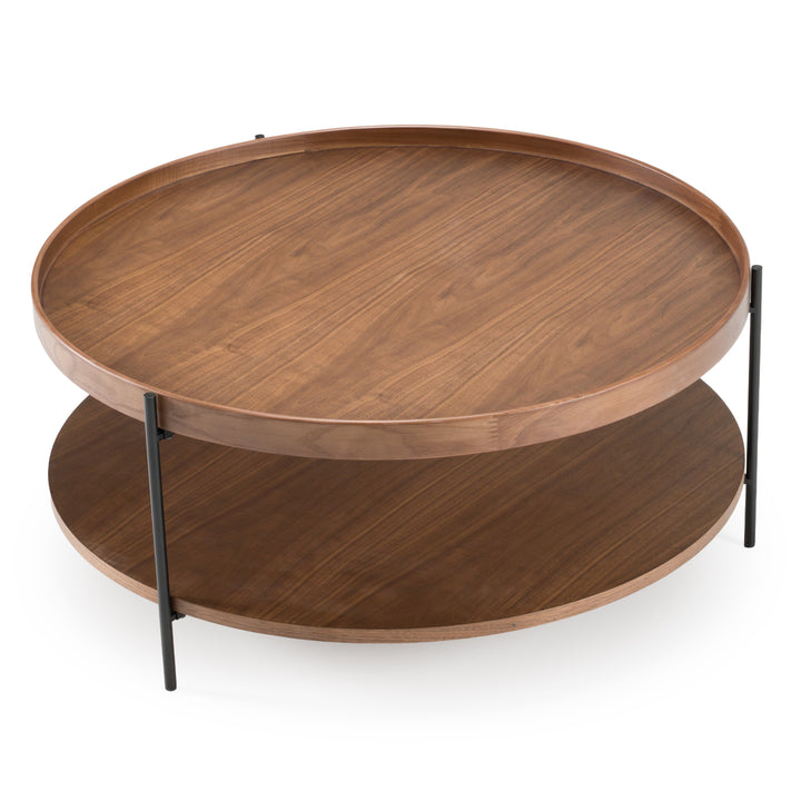Savoy  Modern Walnut Large Coffee Table