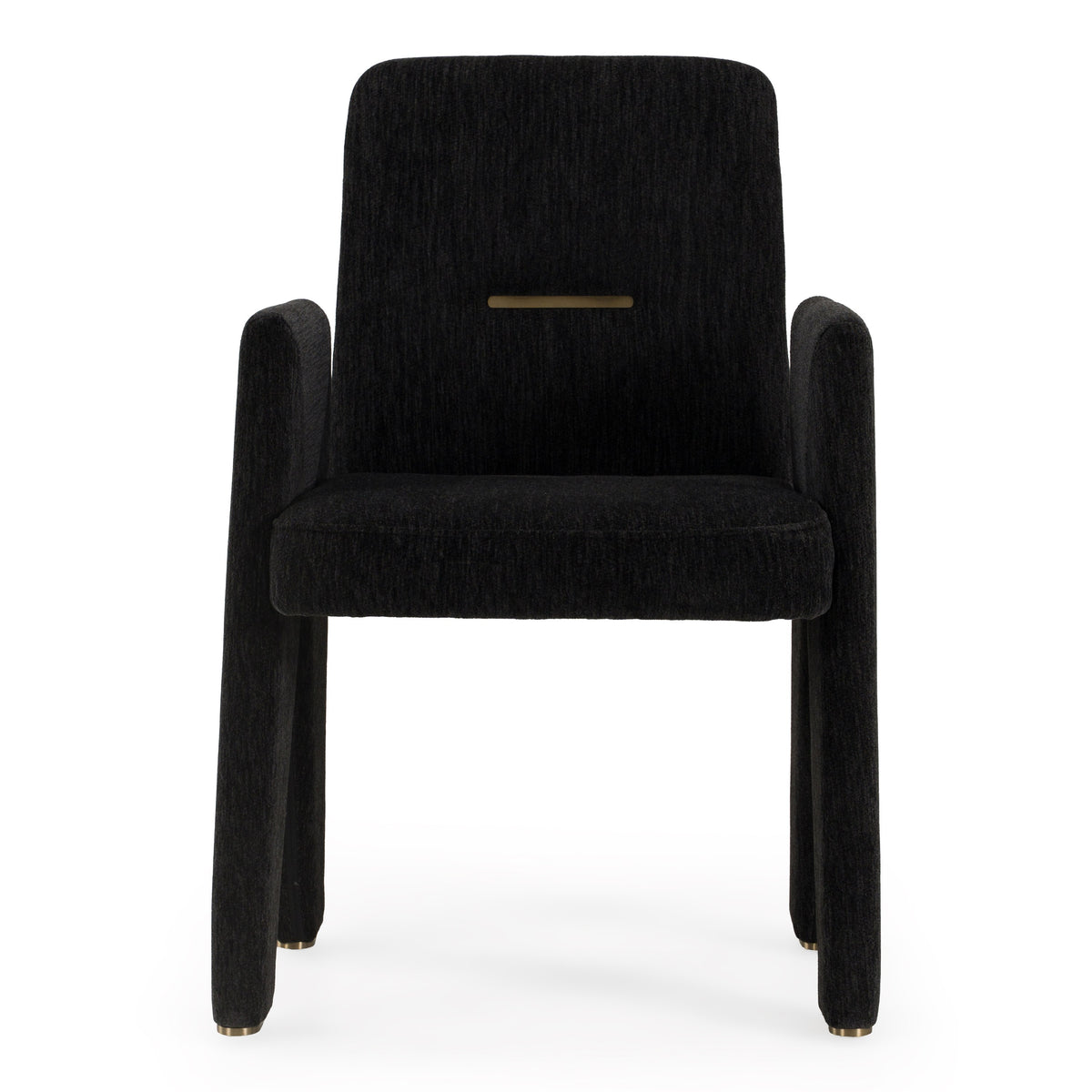 Scahill - Modern Black Fabric Dining Chair
