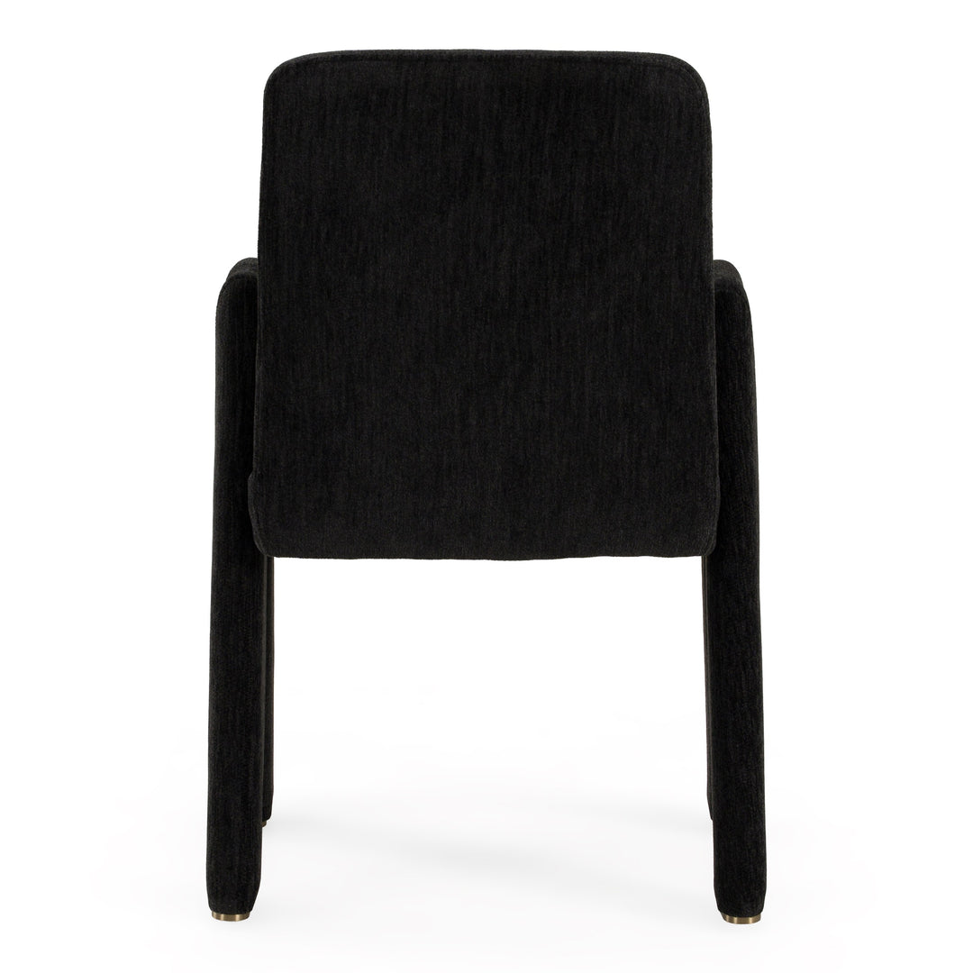 Scahill - Modern Black Fabric Dining Chair