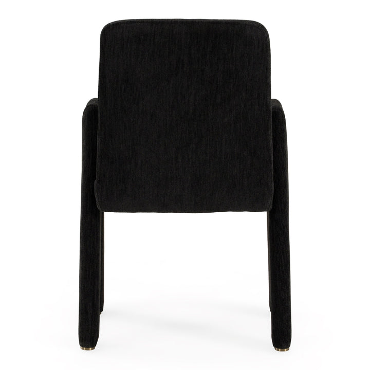 Scahill - Modern Black Fabric Dining Chair