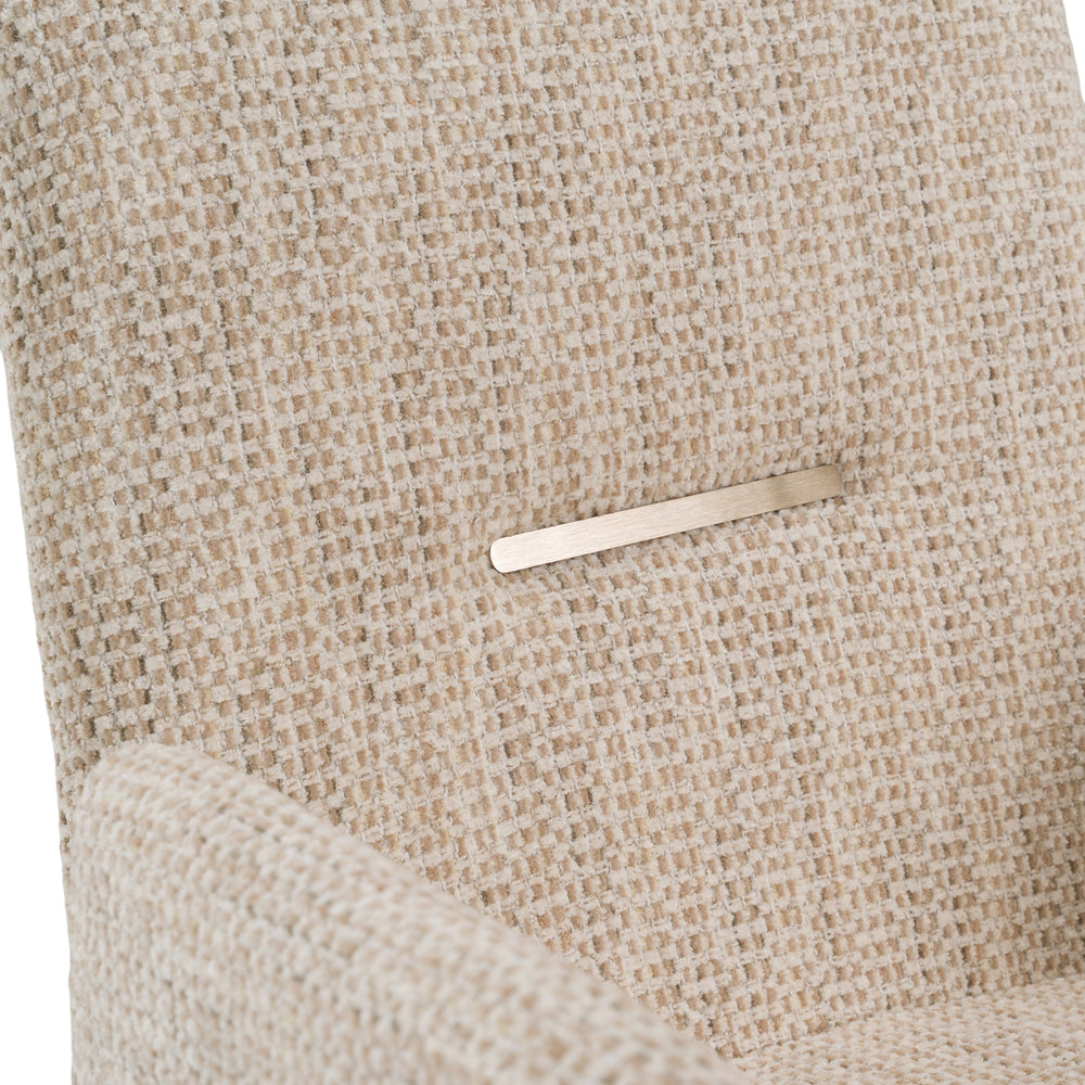 Scahill - Modern Beige Fabric Dining Chair