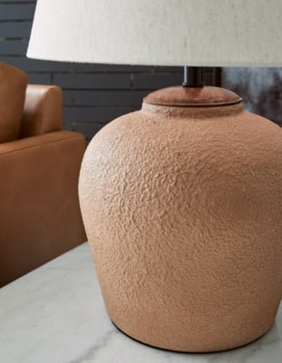 Scantor Table Lamp - Dark Brown Table Lamp modern furniture Contempo Furniture