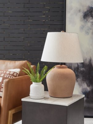 Scantor Table Lamp - Dark Brown Table Lamp modern furniture Contempo Furniture