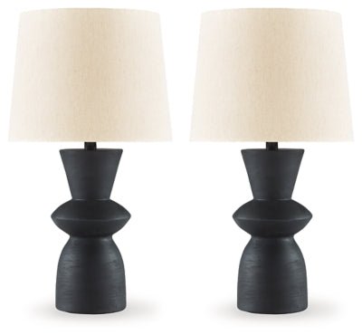 Scarbot Table Lamp (Set of 2) - Black Table Lamp modern furniture Contempo Furniture