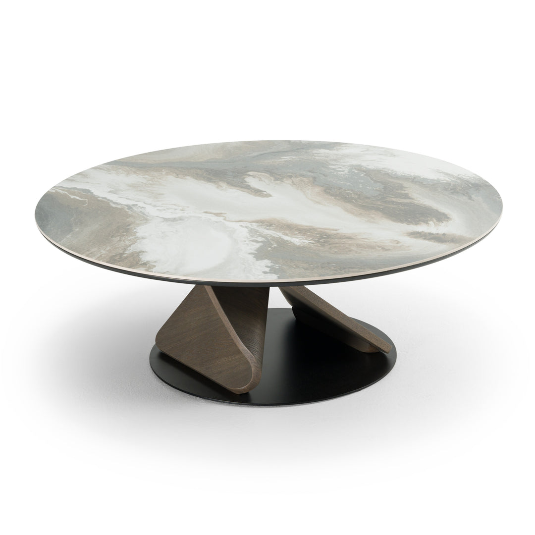 Schiff - Modern Marbled Ceramic Coffee Table Set