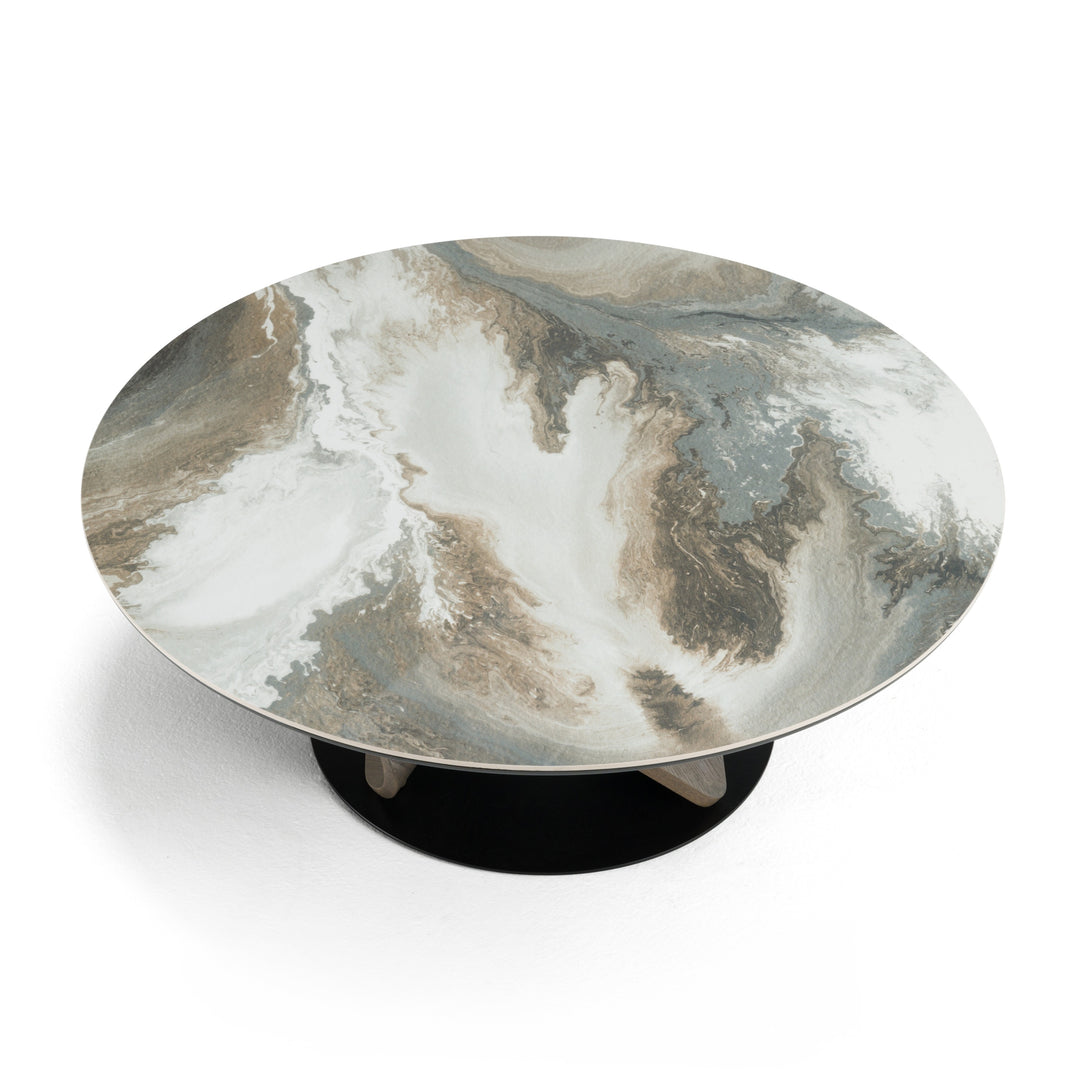 Schiff - Modern Marbled Ceramic Coffee Table Set