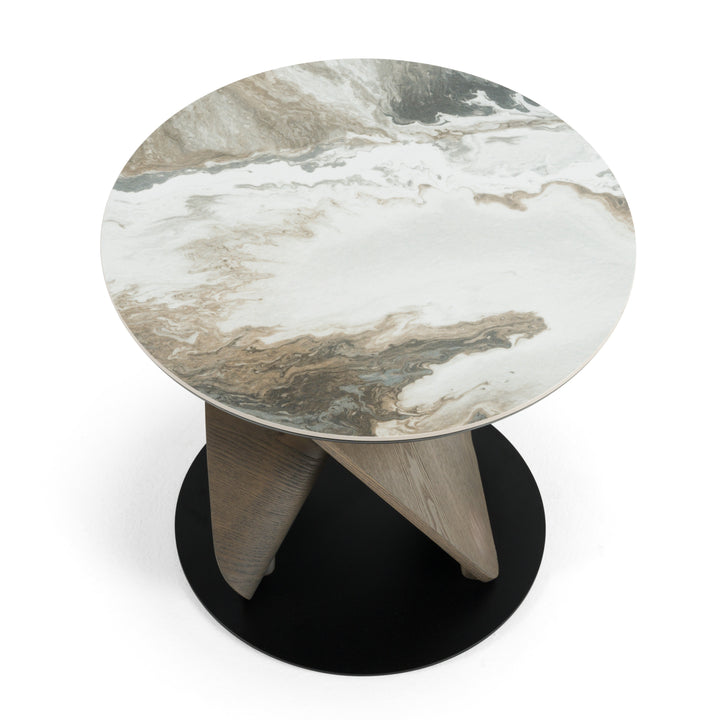 Schiff - Modern Marbled Ceramic Coffee Table Set