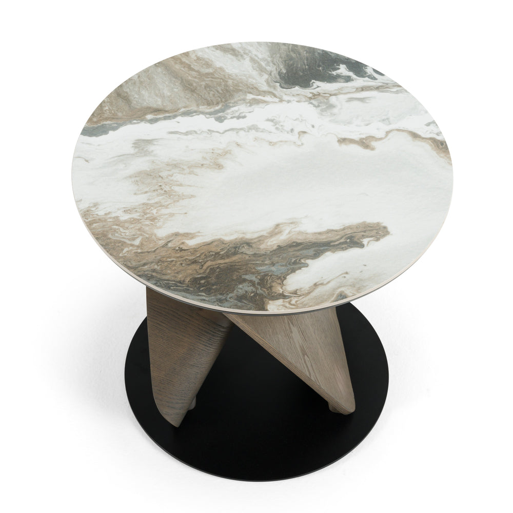 Schiff - Modern Marbled Ceramic Coffee Table Set - View 8