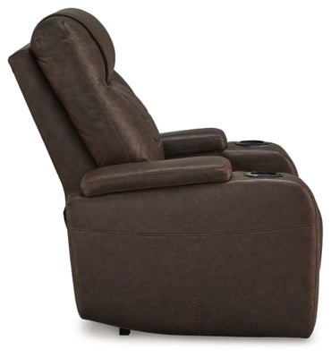 Schooner Rocks Power Recliner - Dark Brown Reclining Chair modern furniture Contempo Furniture