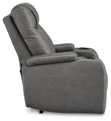Schooner Rocks Power Recliner - Dark Gray Reclining Chair modern furniture Contempo Furniture