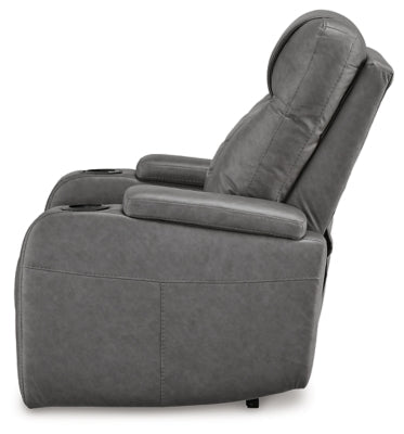 Schooner Rocks Power Recliner - Dark Gray Reclining Chair modern furniture Contempo Furniture