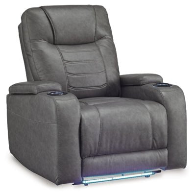 Schooner Rocks Power Recliner - Dark Gray Reclining Chair modern furniture Contempo Furniture