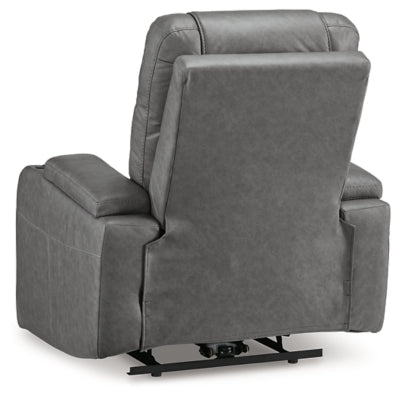 Schooner Rocks Power Recliner - Dark Gray Reclining Chair modern furniture Contempo Furniture