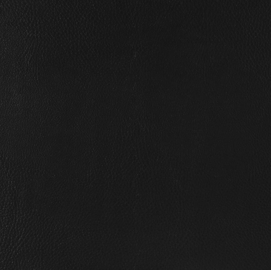 Scotland - 2 Piece Faux Leather Upholstered Sofa Set - Black Stationary Sofa & Loveseat modern furniture Contempo Furniture