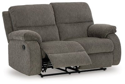 Scranto Reclining Loveseat - Dark Gray Reclining Loveseat modern furniture Contempo Furniture