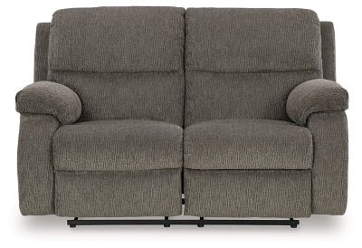 Scranto Reclining Loveseat - Dark Gray Reclining Loveseat modern furniture Contempo Furniture