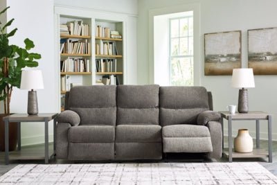 Scranto Reclining Sofa - Dark Gray Reclining Sofa modern furniture Contempo Furniture