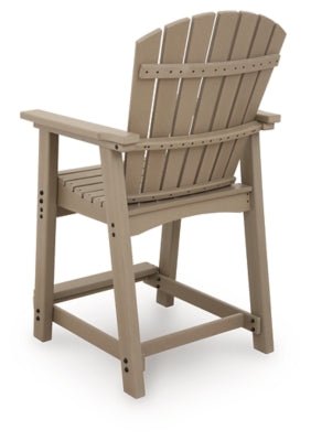 Seacliff Beach Outdoor Counter Height Bar Stool (Set of 2) - Light Brown Stool Set modern furniture Contempo Furniture