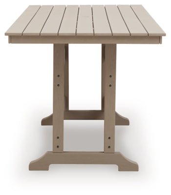 Seacliff Beach Outdoor Counter Height Dining Table - Light Brown Dining Table modern furniture Contempo Furniture