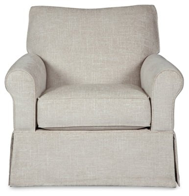 Searcy Accent Chair - Beige Swivel Glider Chair modern furniture Contempo Furniture
