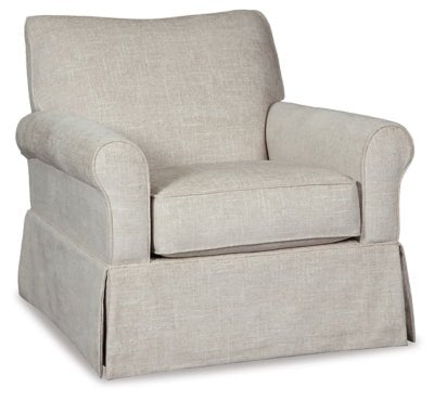 Searcy Accent Chair - Beige Swivel Glider Chair modern furniture Contempo Furniture