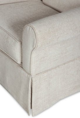 Searcy Accent Chair - Beige Swivel Glider Chair modern furniture Contempo Furniture