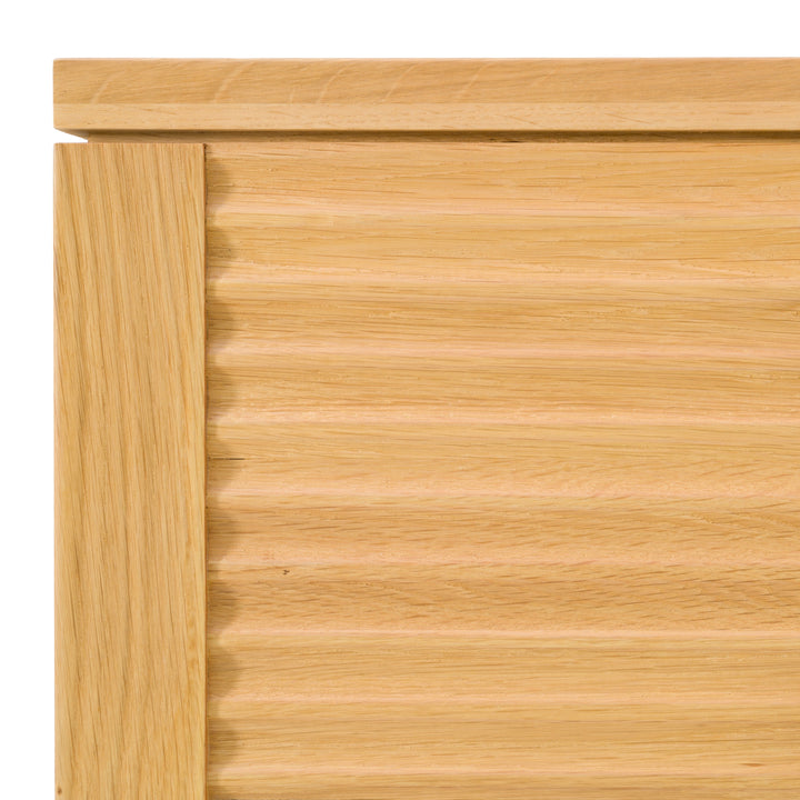 Seattle - Modern Natural Oak Bed