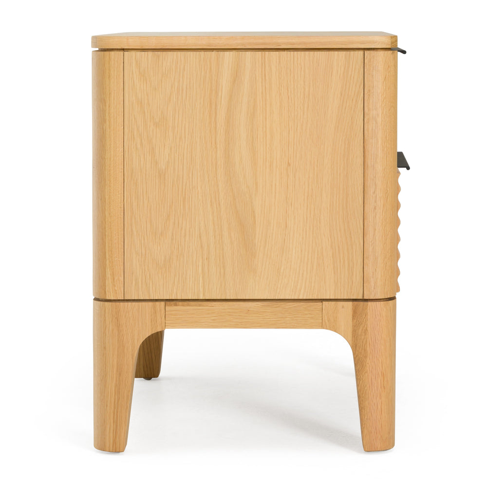 Seattle - Modern Natural Oak Nightstand - View 13