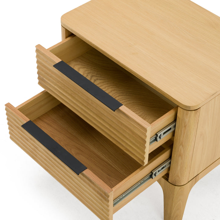 Seattle - Modern Natural Oak Nightstand
