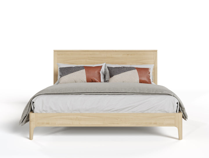 Seattle - Modern Natural Oak Bed