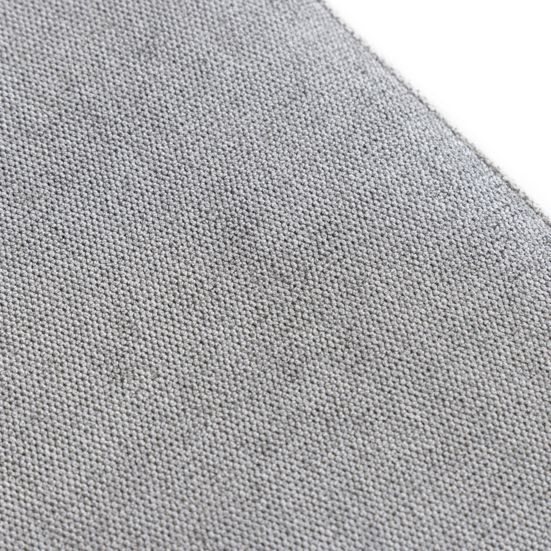 Sebastian  Modern Grey Fabric + Stainless Steel Counter Chair