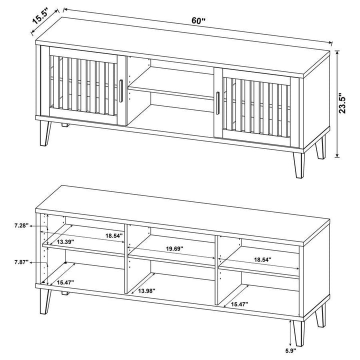Sedona - 2 Door Engineered Wood TV Stand - Dark Pine TV Stand modern furniture Contempo Furniture