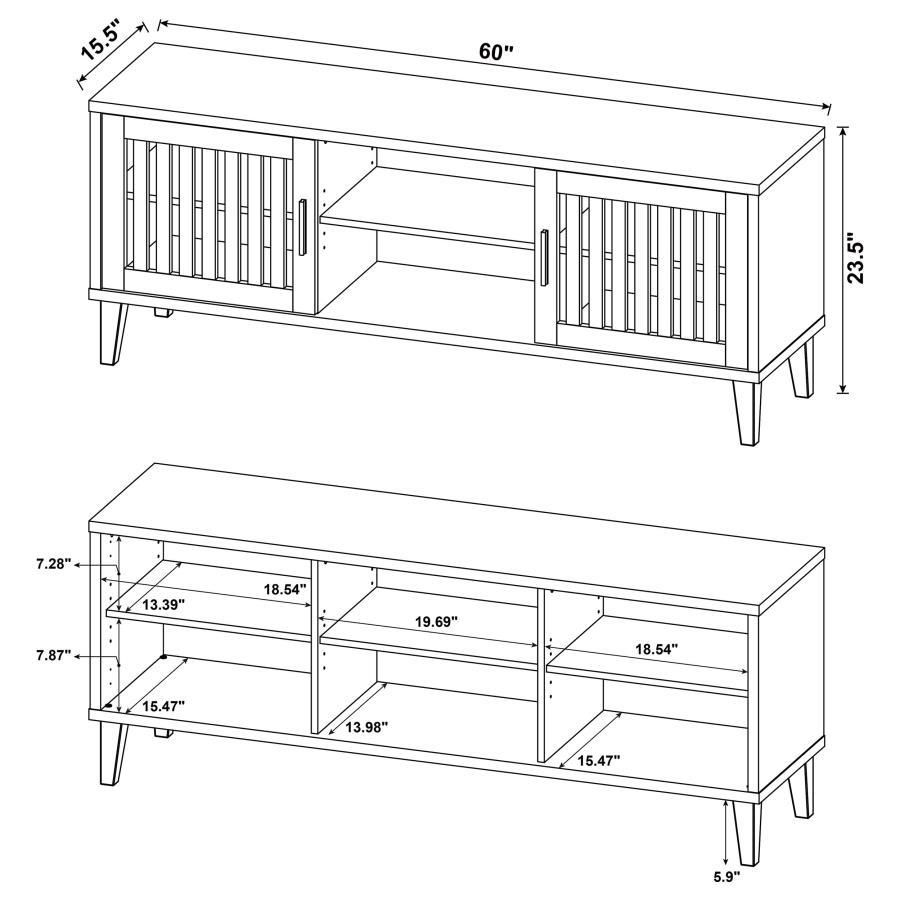 Sedona - 2 Door Engineered Wood TV Stand - Dark Pine TV Stand modern furniture Contempo Furniture
