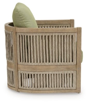 Serena Shores Outdoor Lounge Chair (Set of 2) - Green Chair Set modern furniture Contempo Furniture