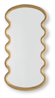 Serendis Accent Mirror - Light Brown Accent Mirror modern furniture Contempo Furniture