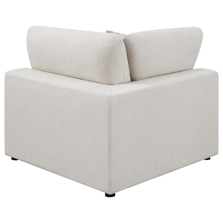 Serene - 4 Piece Upholstered Modular Sectional Sofa - Beige Stationary Sectional modern furniture Contempo Furniture
