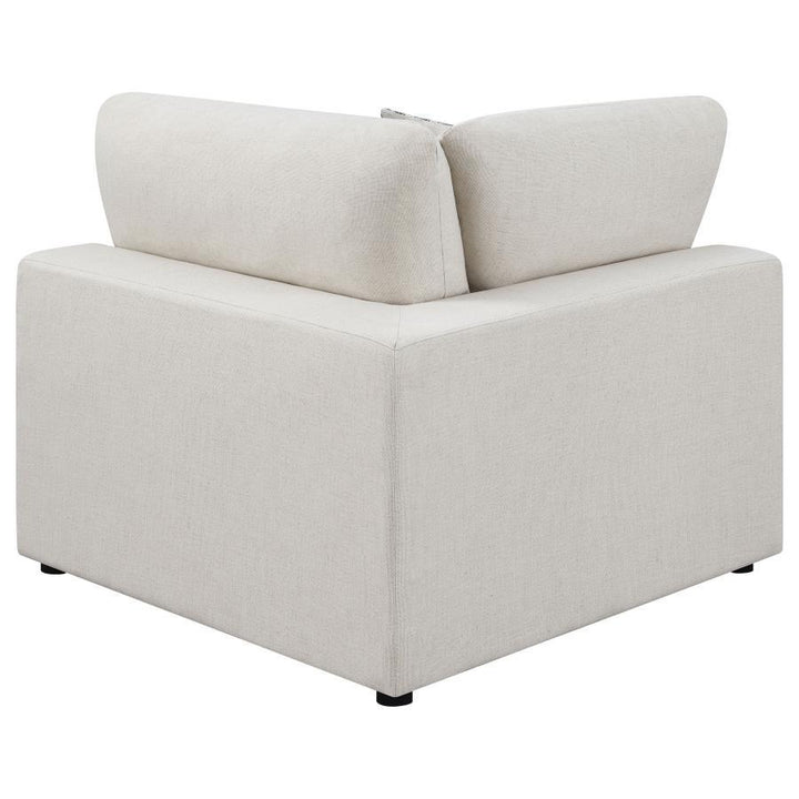 Serene - 4 Piece Upholstered Modular Sectional Sofa - Beige Stationary Sectional modern furniture Contempo Furniture