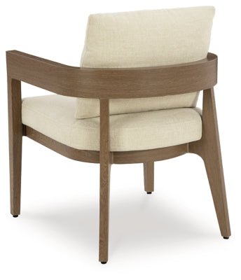 Serene Bay Outdoor Dining Arm Chair with Cushion (Set of 2) - Dark Brown Chair Set modern furniture Contempo Furniture