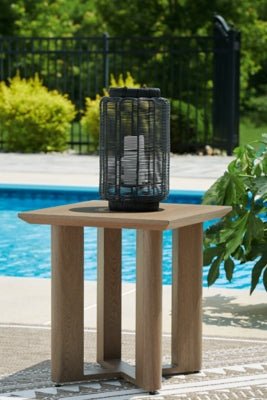 Serene Bay Outdoor End Table - Dark Brown End Table modern furniture Contempo Furniture