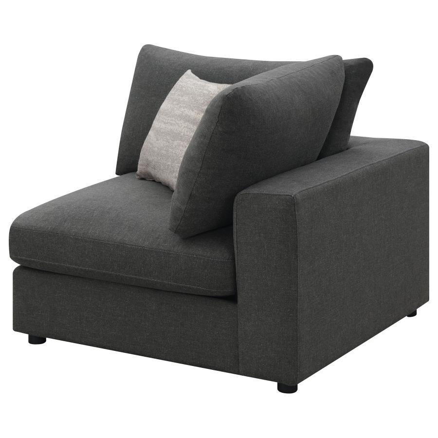 Serene - Upholstered Corner - Charcoal Corners modern furniture Contempo Furniture