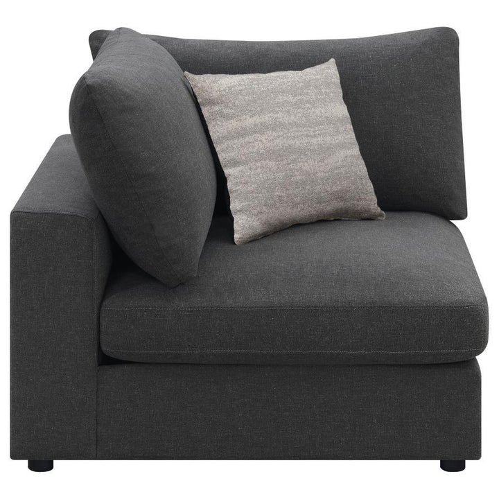 Serene - Upholstered Corner - Charcoal Corners modern furniture Contempo Furniture