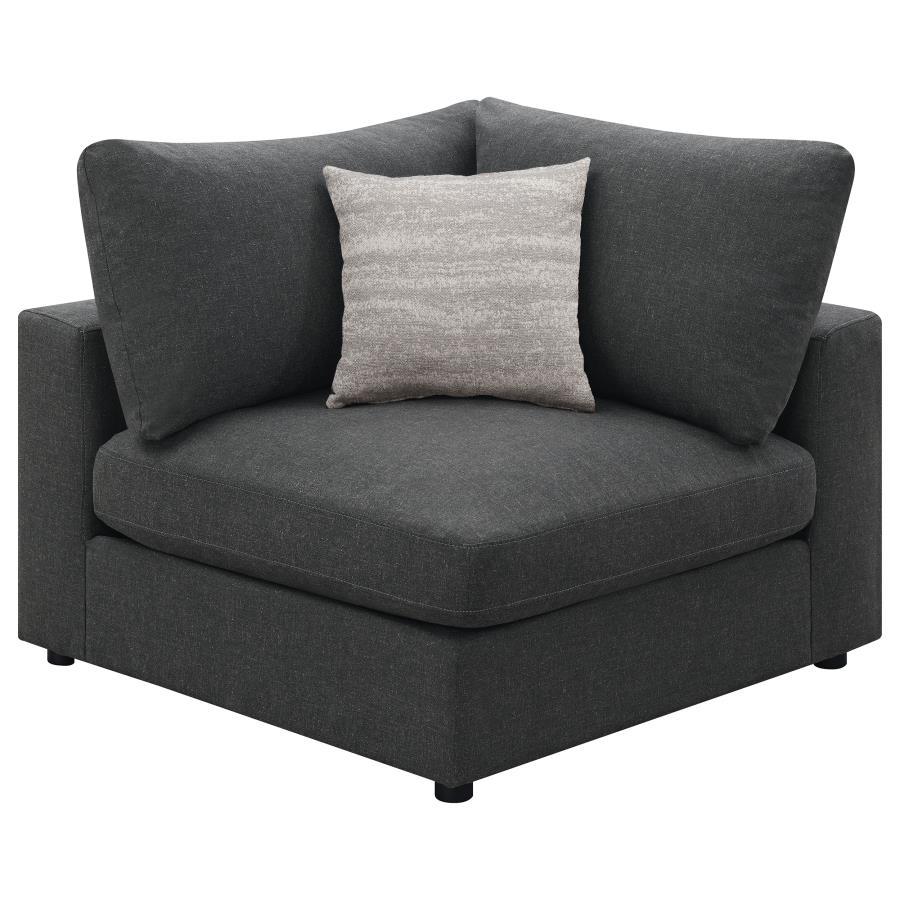 Serene - Upholstered Corner - Charcoal Corners modern furniture Contempo Furniture