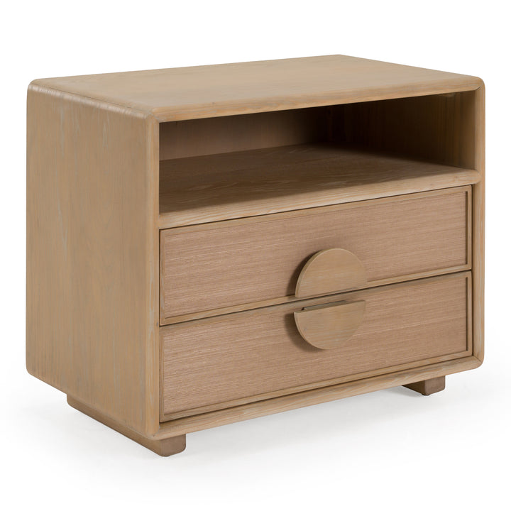 Sergio - Modern Natural Oak Nightstand