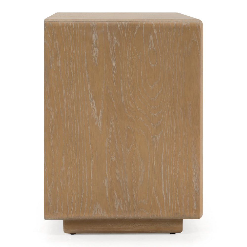 Sergio - Modern Natural Oak Nightstand - View 3