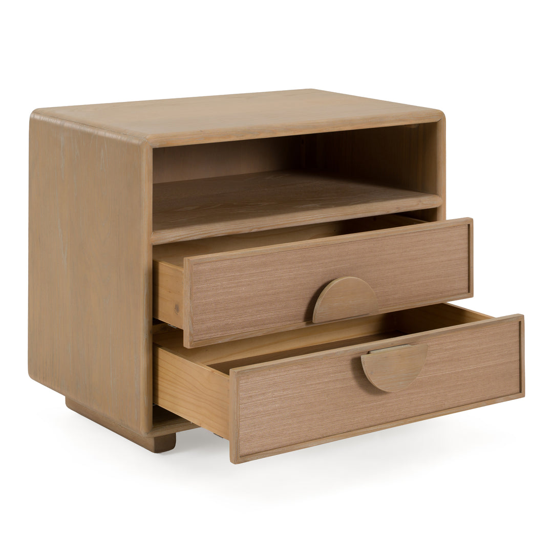 Sergio - Modern Natural Oak Nightstand
