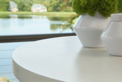Seton Creek Outdoor Bar Table - Beige Bar Table modern furniture Contempo Furniture